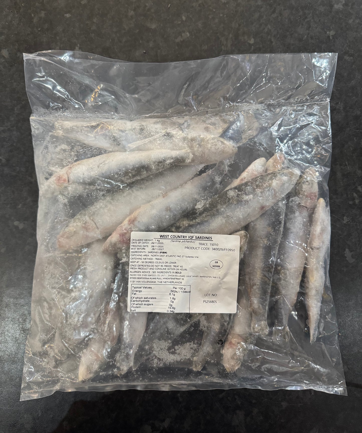 Frozen Sardines 1Kg