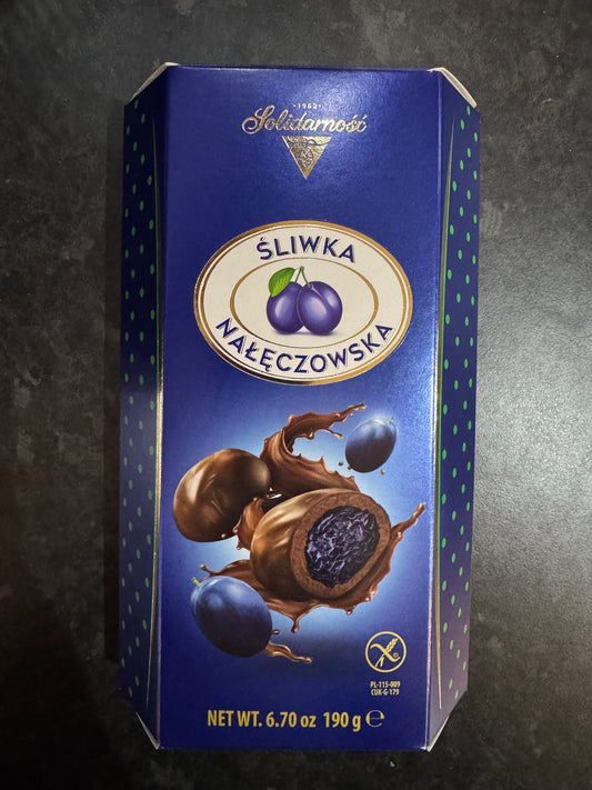 Solidarnosc Sliwka Naleczowska Plum in Chocolate 190g