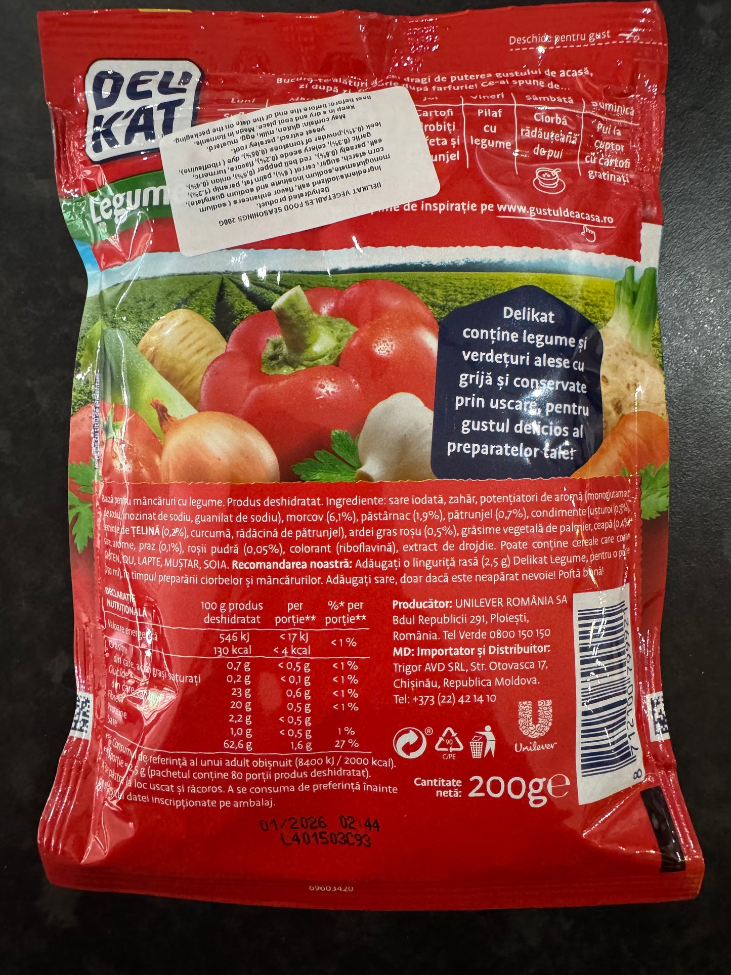 Romanian Delikat Legume Vegetable Seasoning 200g