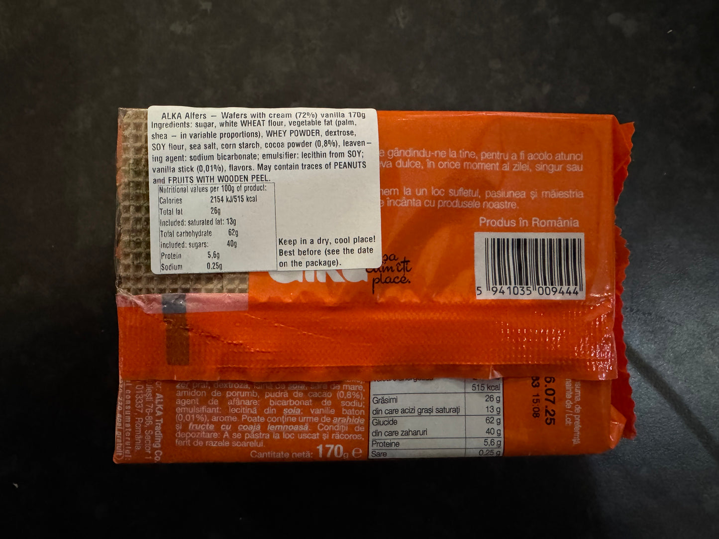 Alka Alfers Vanilla Wafers 170g