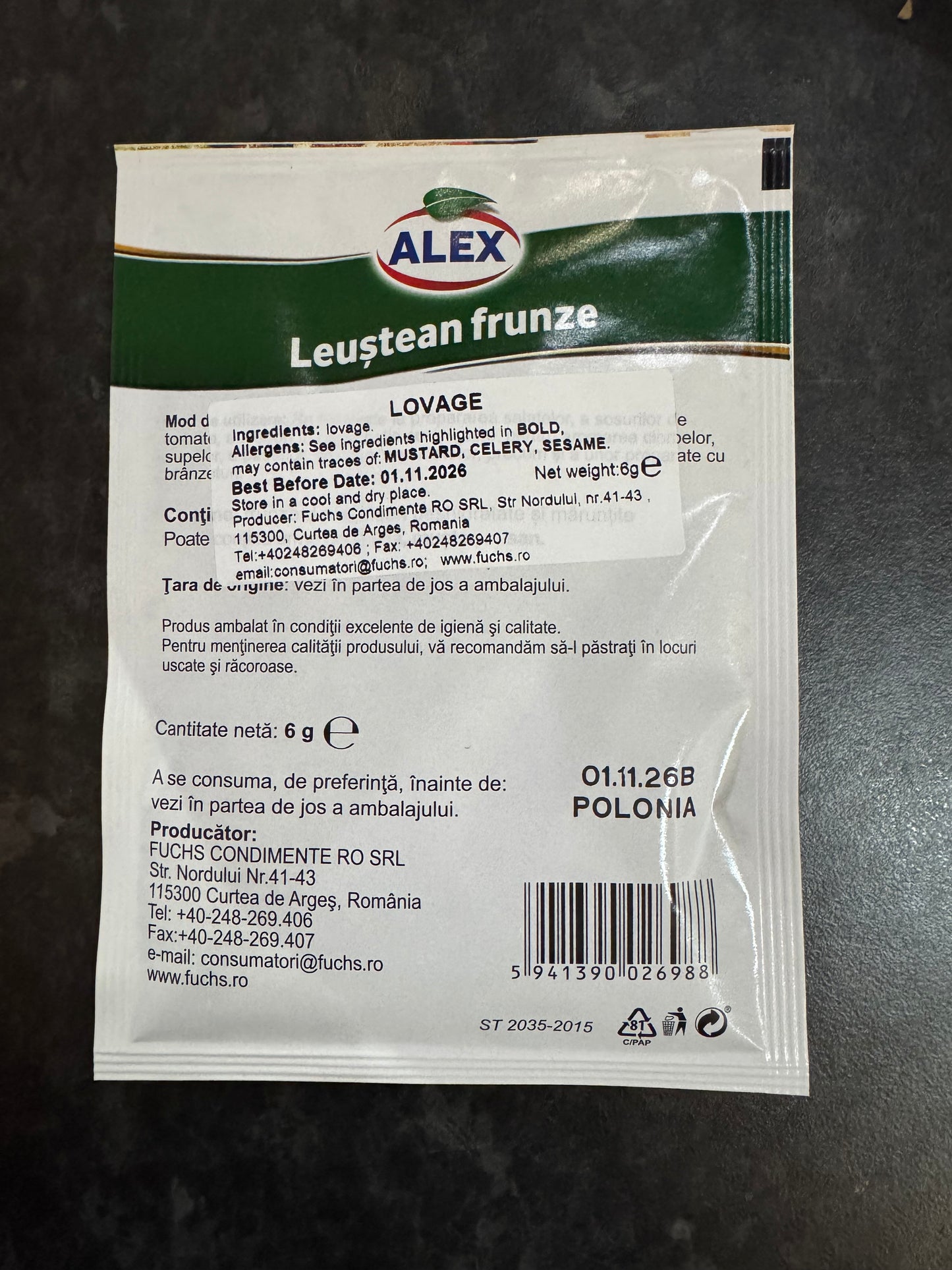 Alex Leustean Leaves 6g