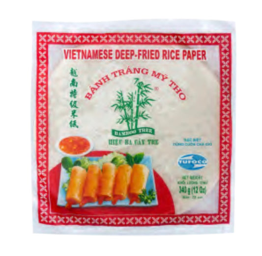 Bamboo Tree Spring Roll Rice Paper Banh Trang Goi Cuon Tron 22cm, 340g