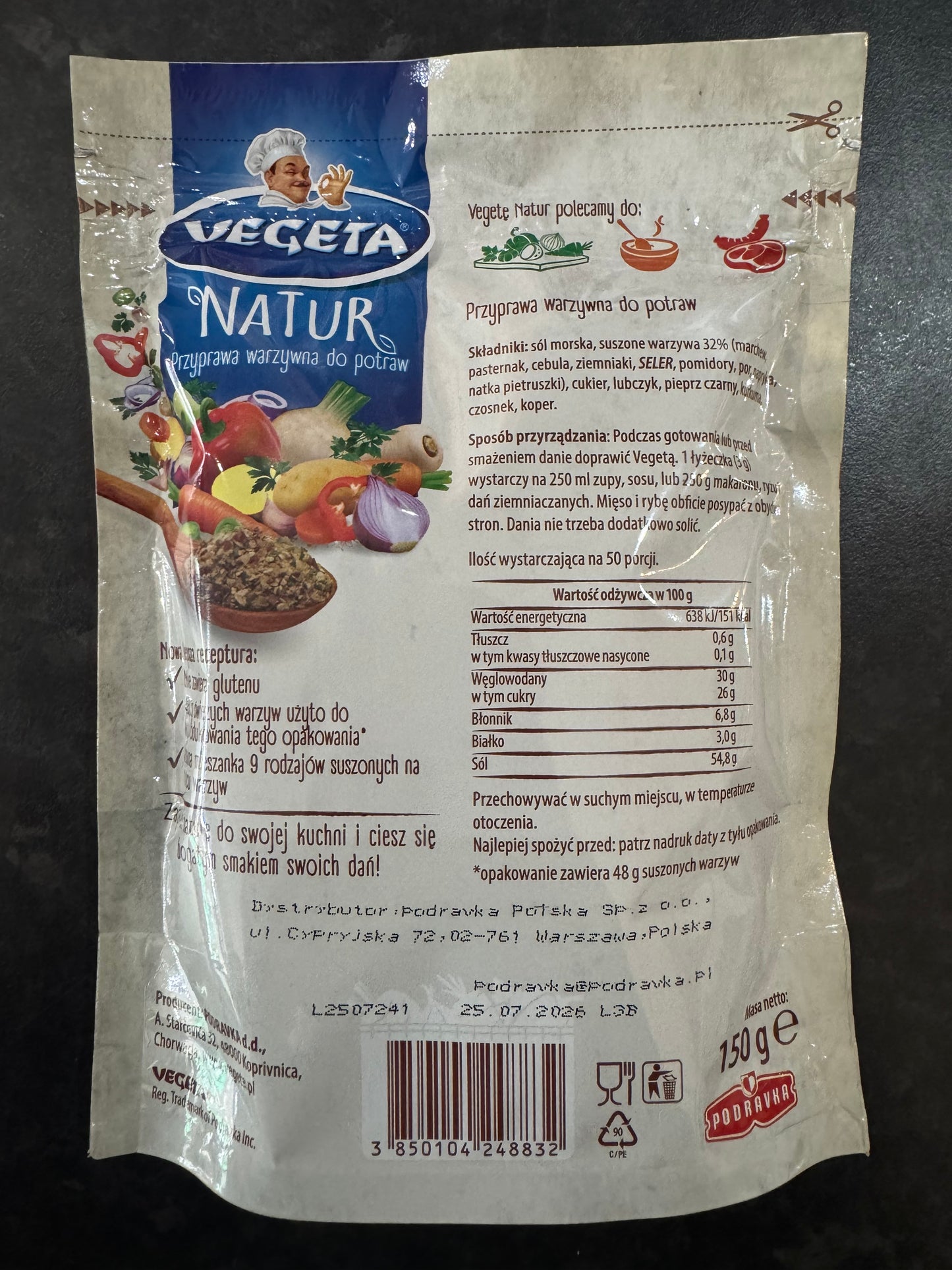 Vegeta Natur Vegetable Seasoning 150g