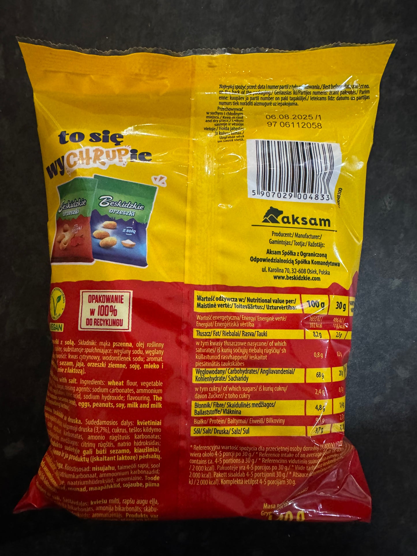 Aksam Beskidzkie Salted Pretzels 140g