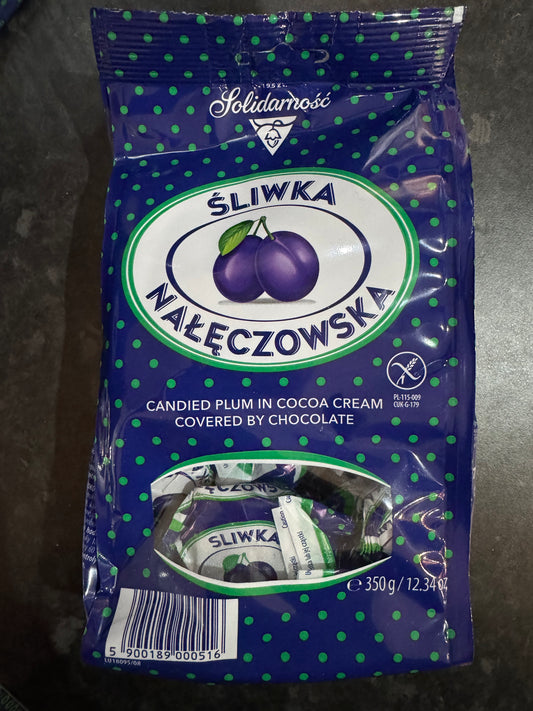 Solidarnosc Sliwka Naleczowska Plum in Chocolate 350g