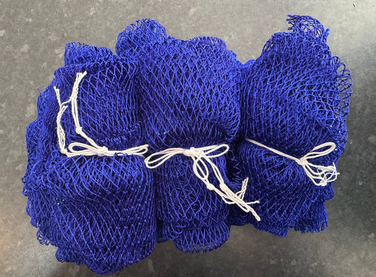 African Exfoliating Wash Cloth/Cotton Sponge Blue