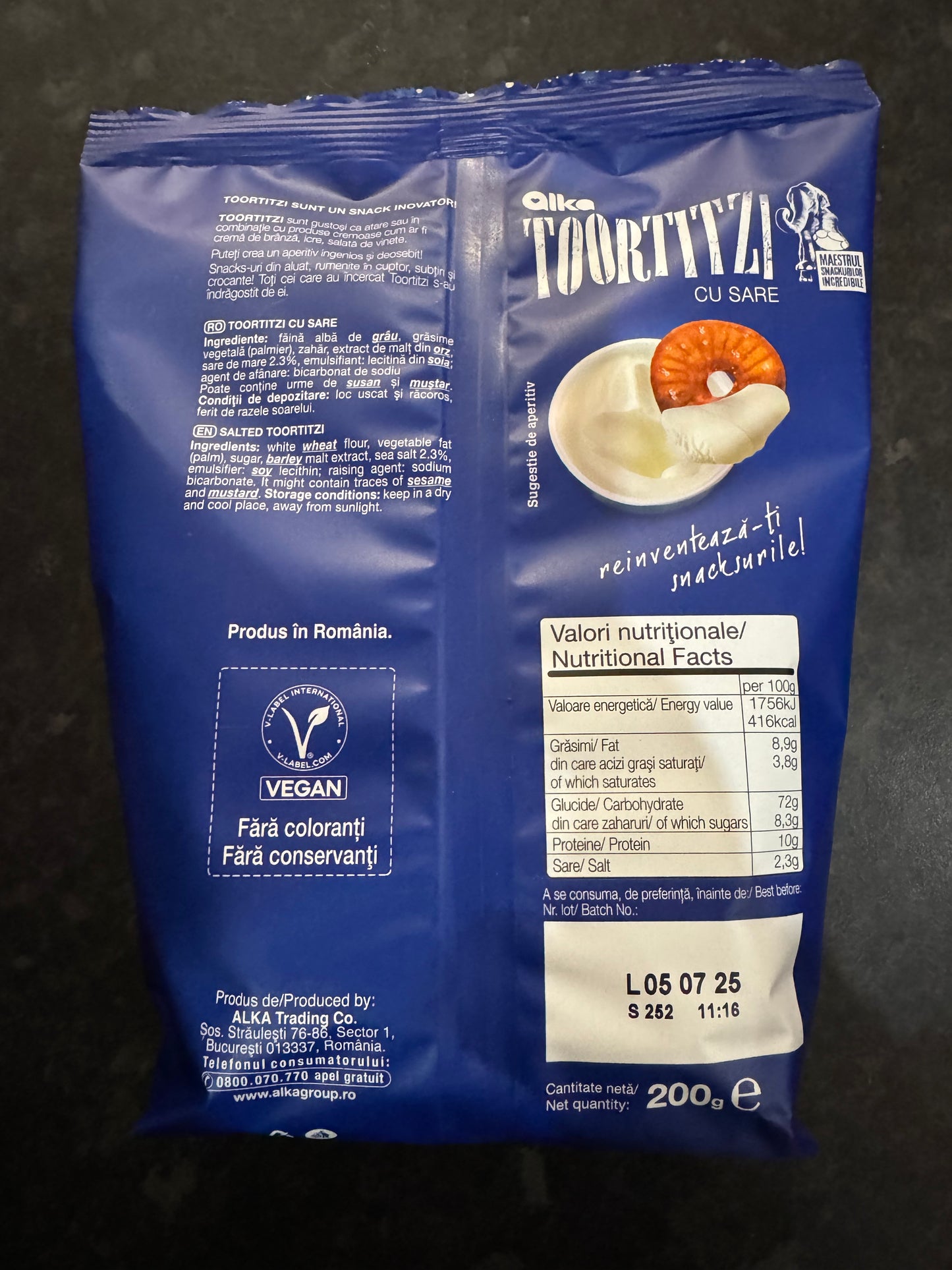 Alka Toortitzi with Salt 200g