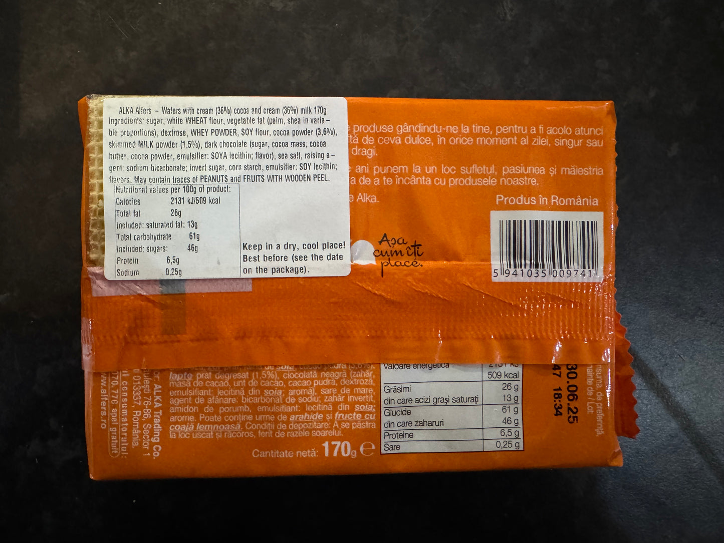 Alka Alfers Milk & Chocolate Wafers 170g