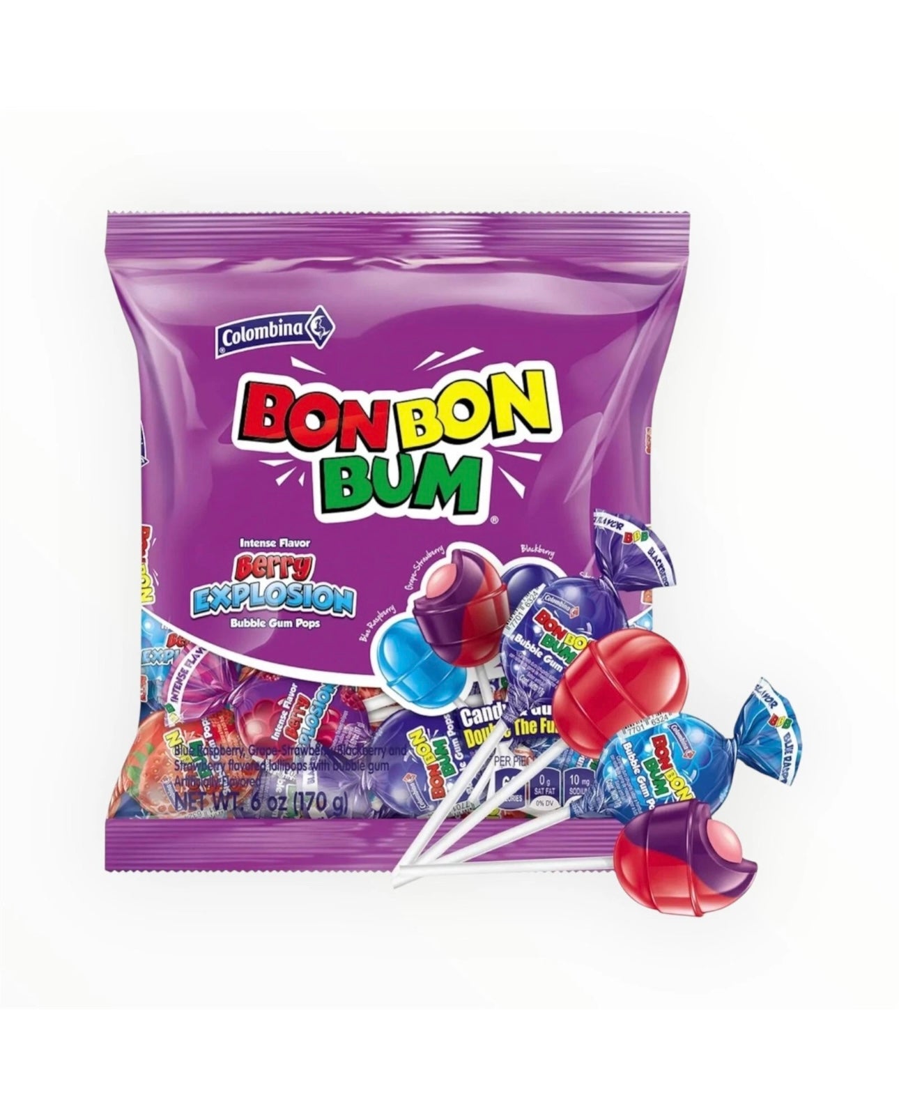 Bon Bon Bum Berry Explosion Lollipop