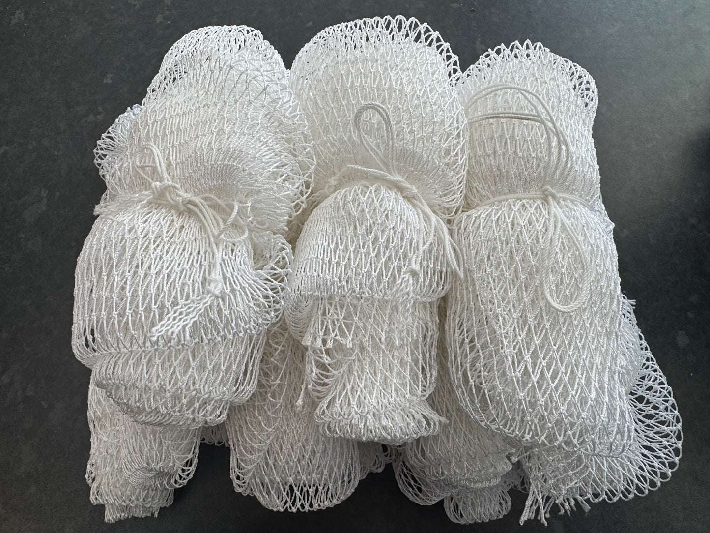 African Exfoliating Wash Cloth/Cotton Sponge White