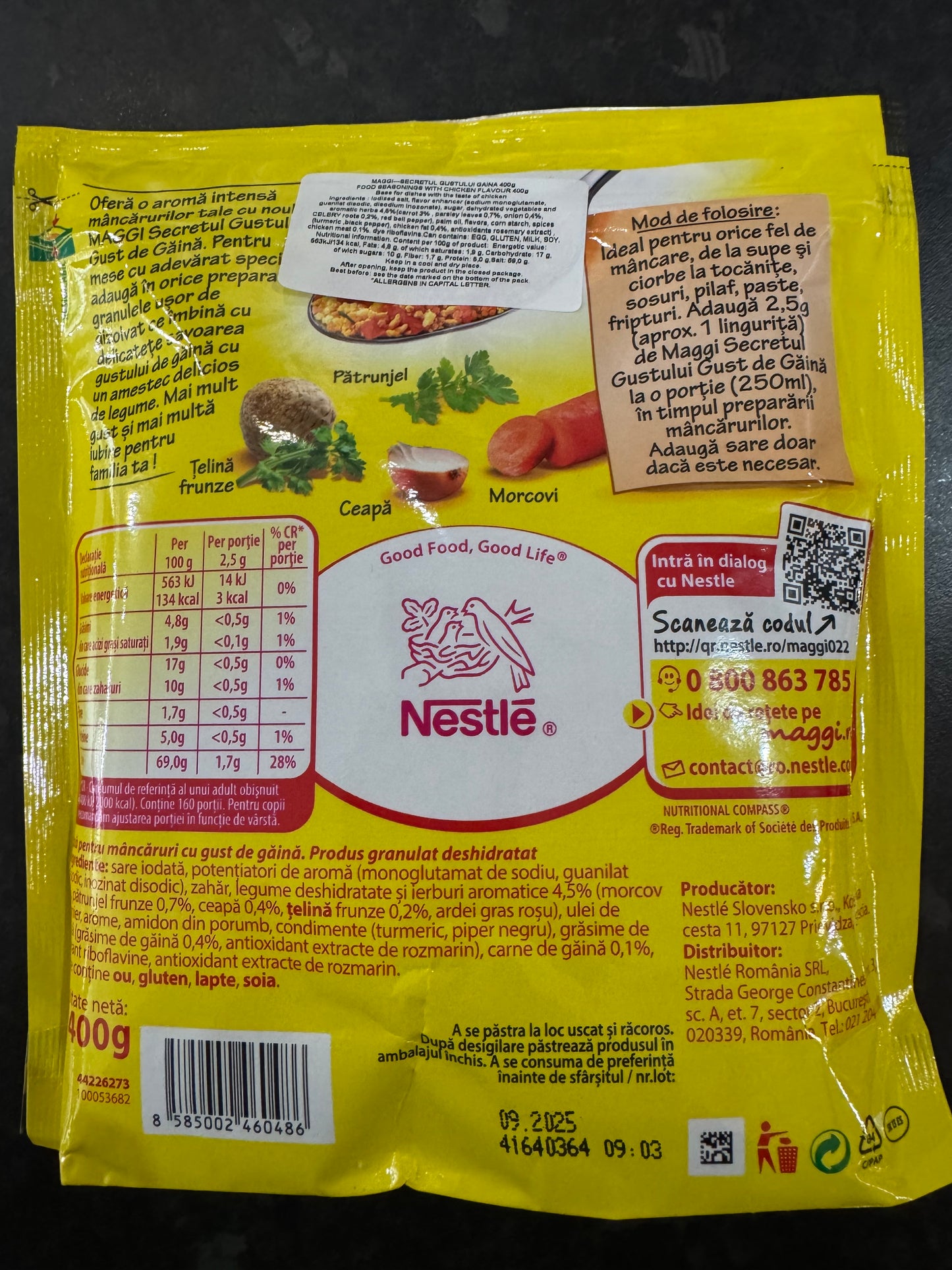 Romanian Maggi Secretul Gustului/ Gaina Chicken Seasoning 400g