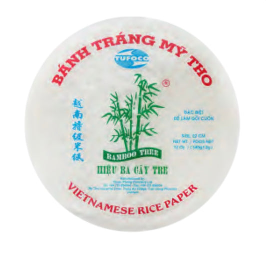 Bamboo Tree Fried Rice Paper Banh Trang My Tho 22cm, 340g