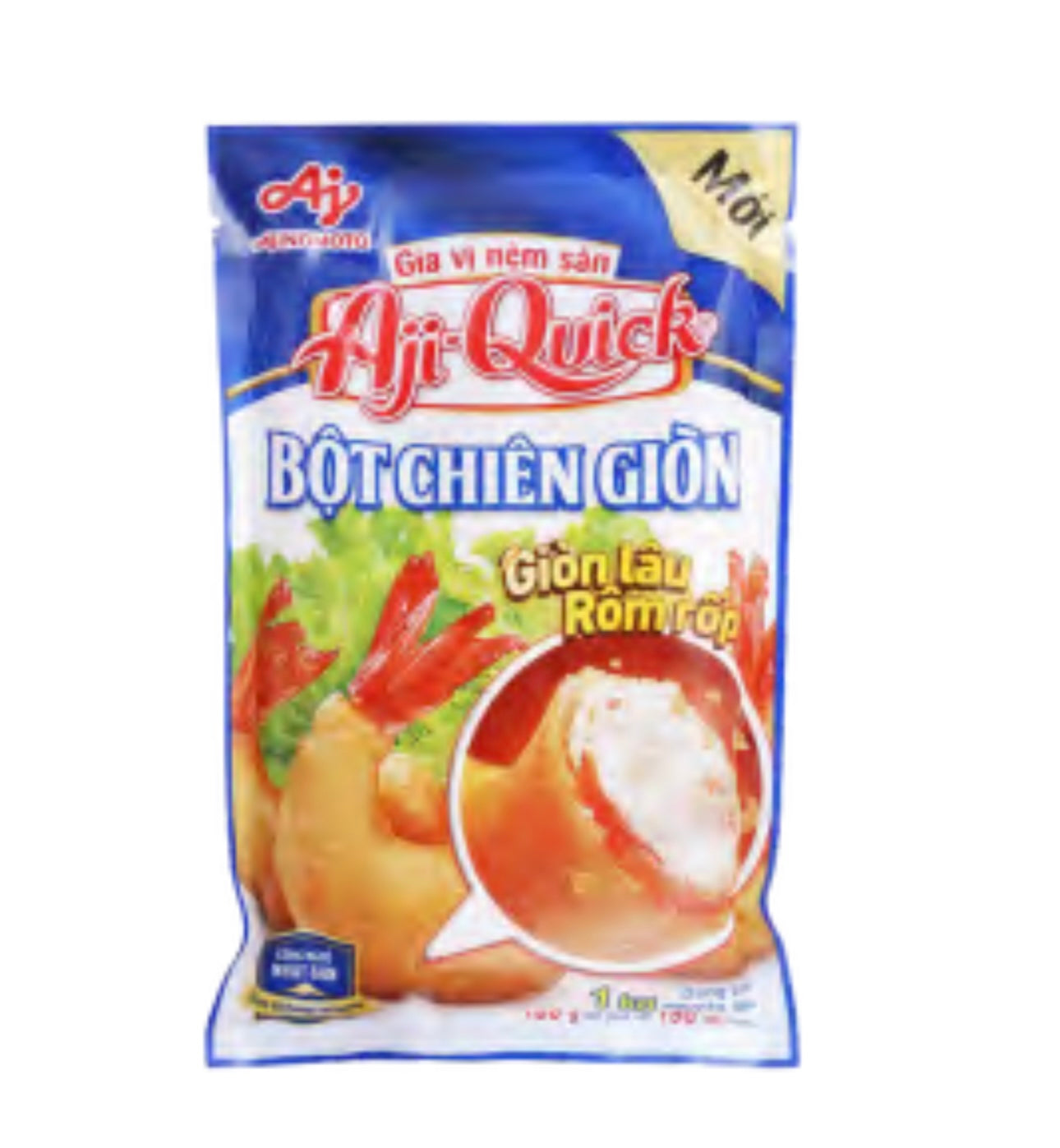 Ajiquick Powder for Crispy Fried Seafood 150g
Bột Chiên Giòn Hải Sản 150g