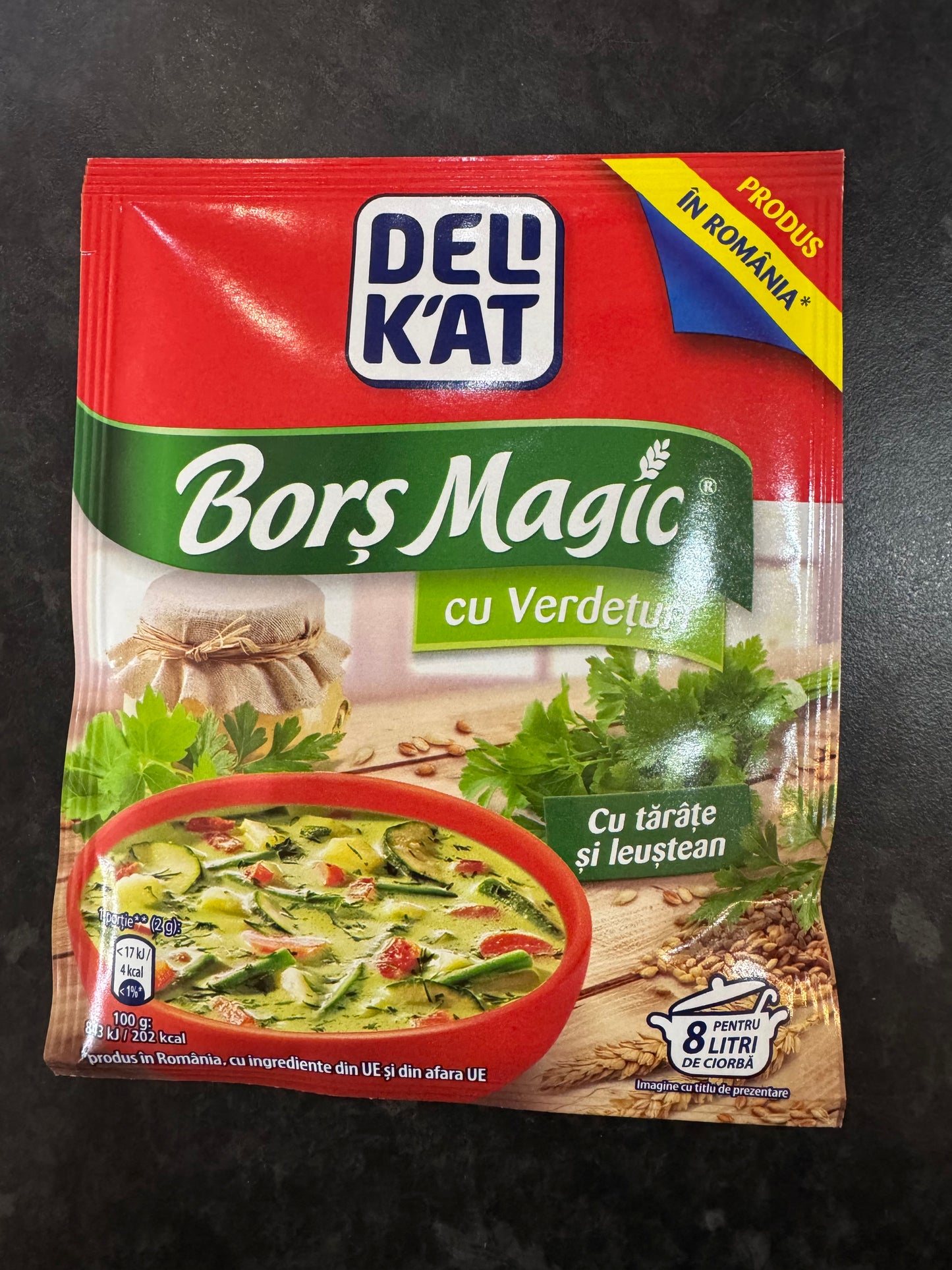 Romanian Delikat Bors Magic cu Verdeturi Ciorba Soup Seasoning with Herbs 65g
