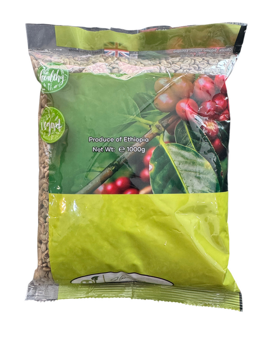 Ethiopian Sidamo Green Coffee Beans 1Kg