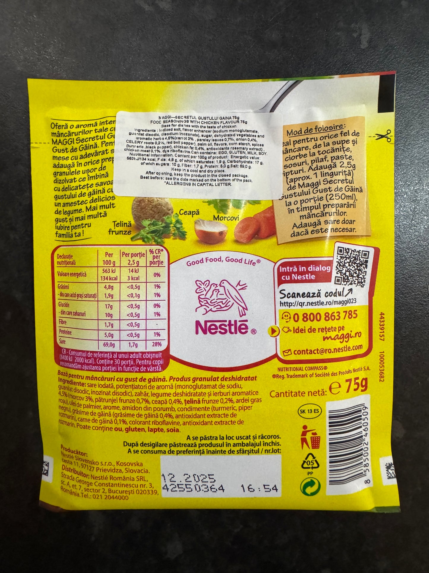 Romanian Maggi Secretul Gustului/Gaina Chicken Seasoning 75g