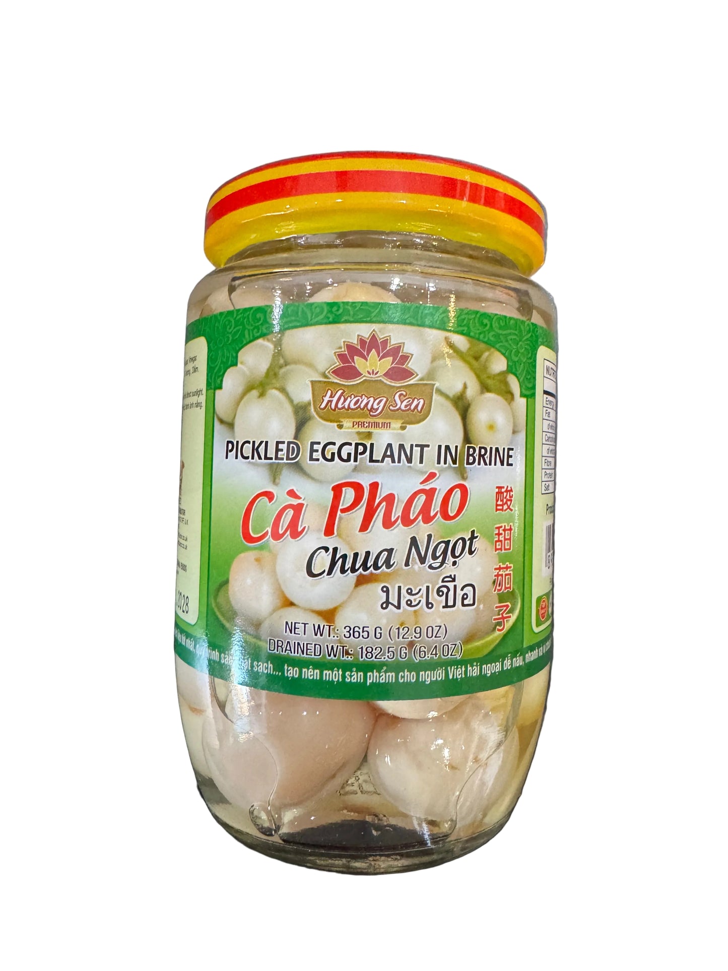 Huong Sen Pickled Eggplant in Vinegar Ca Phao Chua Ngot 365g