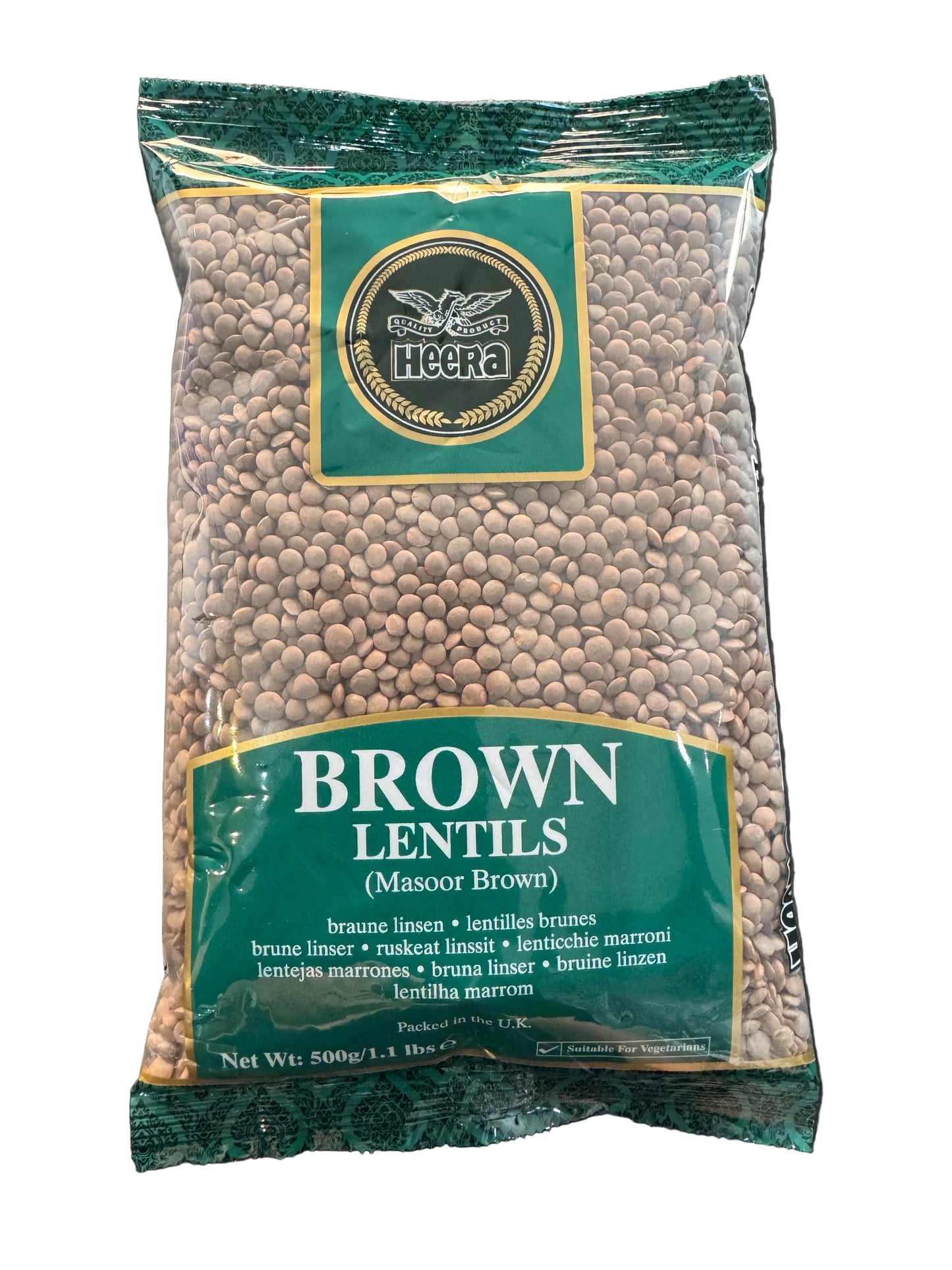 Heera Brown Lentils/Masoor Brown 500g