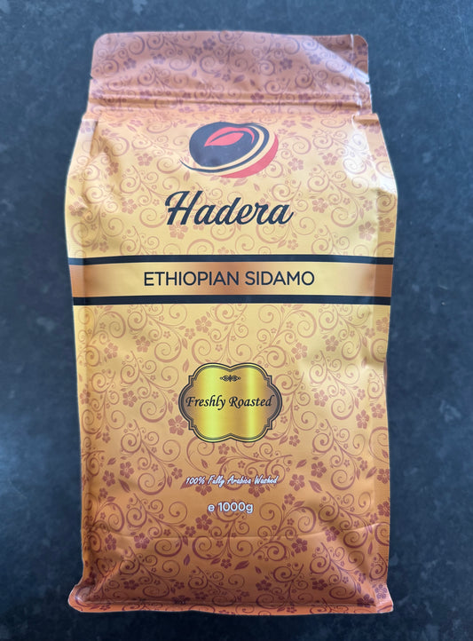 Ethiopian Sidamo Roasted Coffee Beans 1Kg