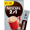 Nescafe 2in1 Instant Coffee 6 x 9g Sachets