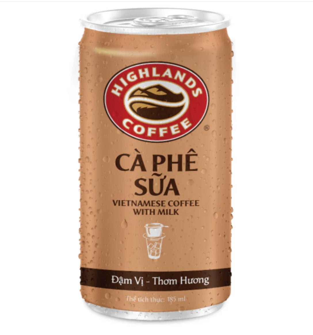 Highlands Coffee Vietnamese Coffee with Milk Ca Phe Sua 185ml