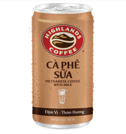 Highlands Coffee Vietnamese Coffee with Milk Ca Phe Sua 185ml