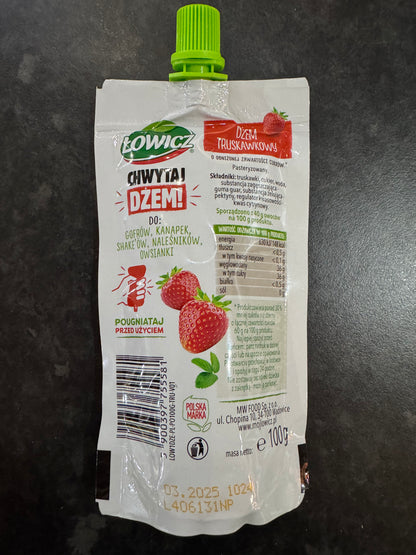 Lowicz Strawberry Jam Pouch 100g