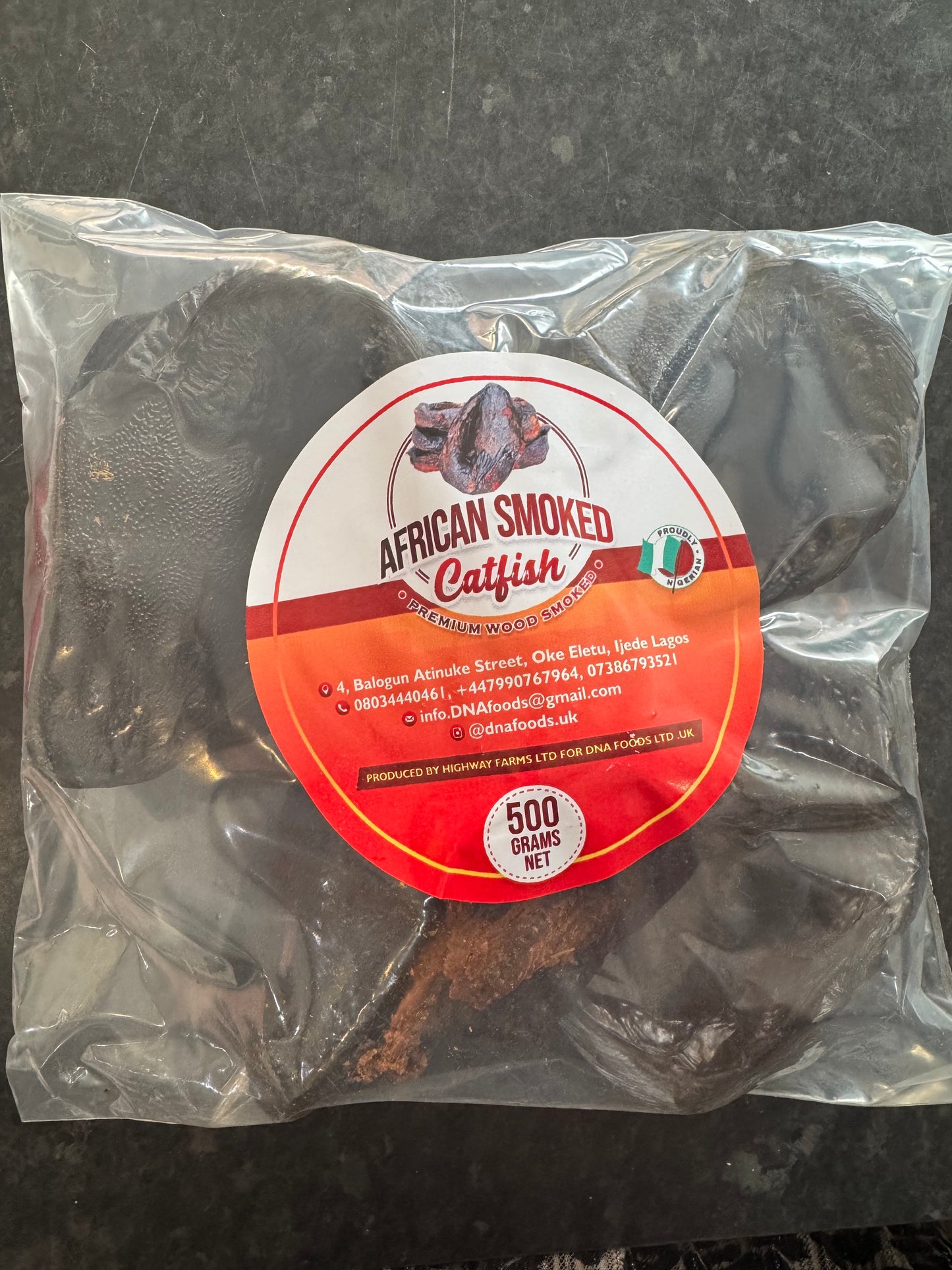 Nigerian Dried Wood Smoked Catfish 500g