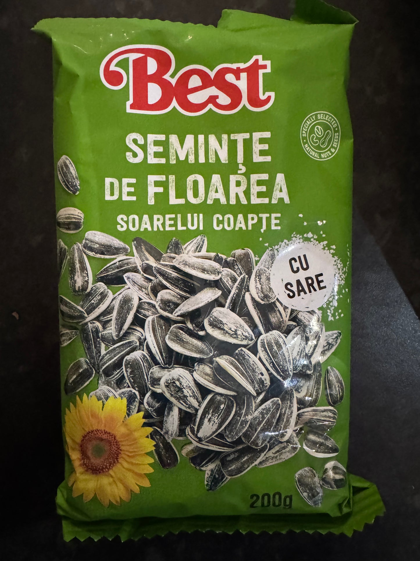 Best Stripped Sunflower Seeds Roasted and Salted 200g