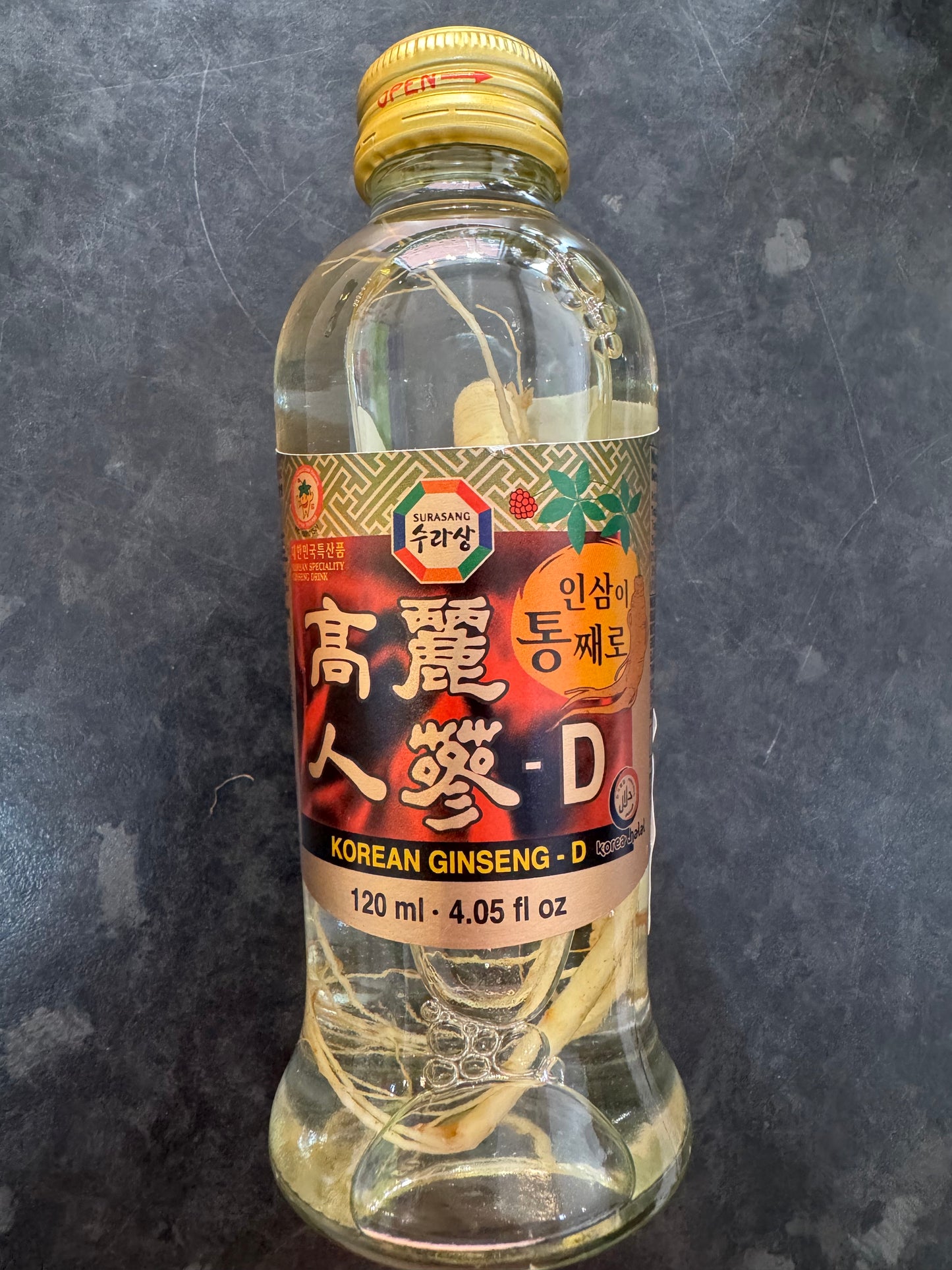 Korean Ginseng Whole Root Drink 120ml