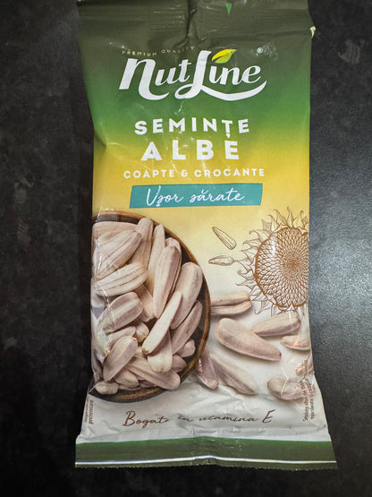 NutLine White Sunflower Seeds Lightly Salted 100g