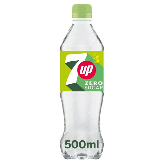 7UP Zero Sugar Free Lemon & Lime Bottle  500ml