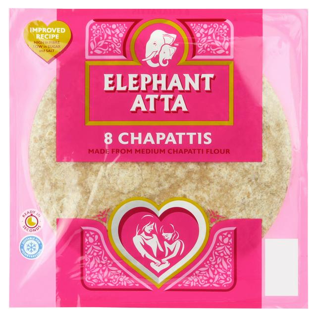 8 Elephant RTE Chapattis 360g