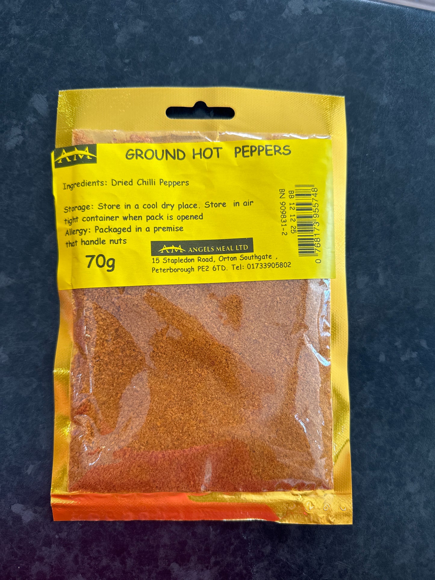 Angels Meal Ground Hot Pepper 70g