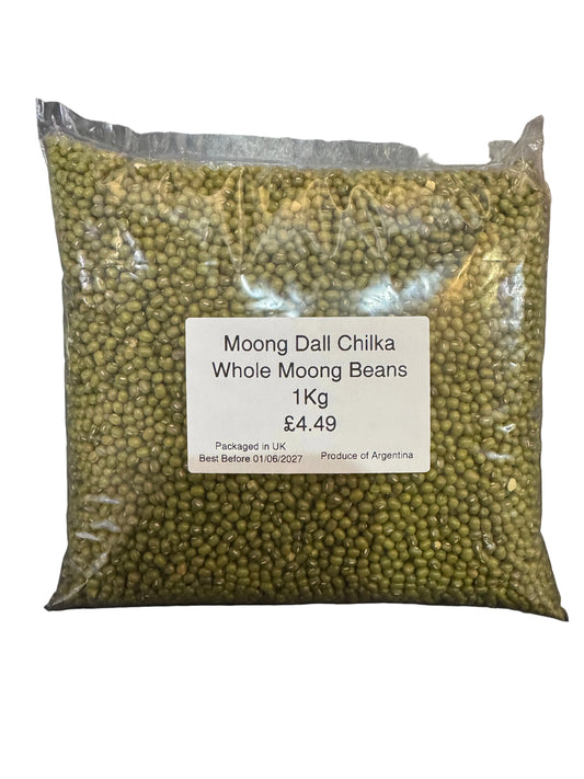 Mung Dall Chilka/Whole Moong Beans 1Kg