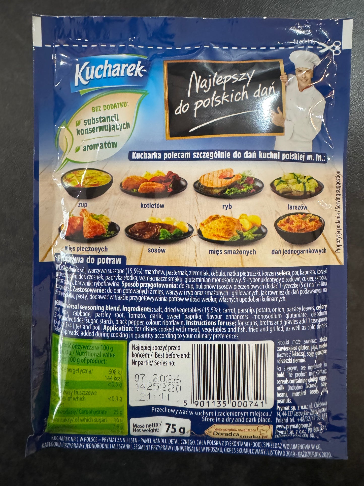 Kucharek Vegetable Seasoning 75g