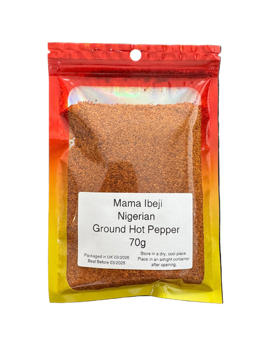 Mama Ibeji Nigerian Ground Hot Pepper 70g