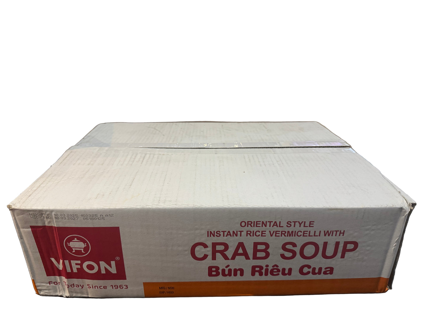 Vifon Oriental Style Instant Rice Vermicelli with Crab Soup Bun Rieu Cua An Lien 80g x 30