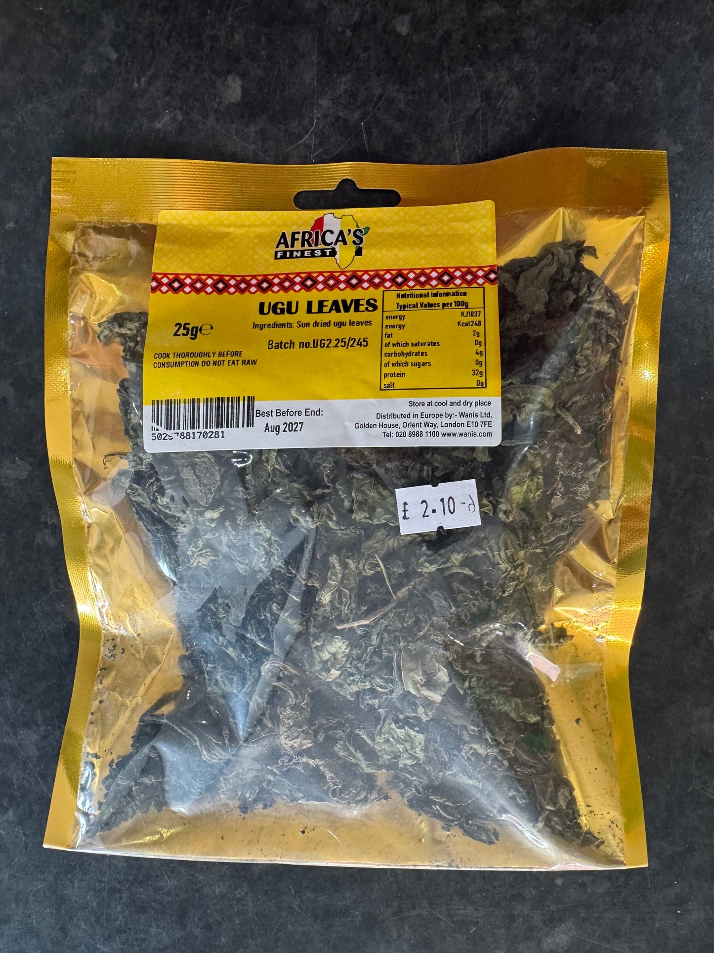 Africa’s Finest Ugu Leaves 25g