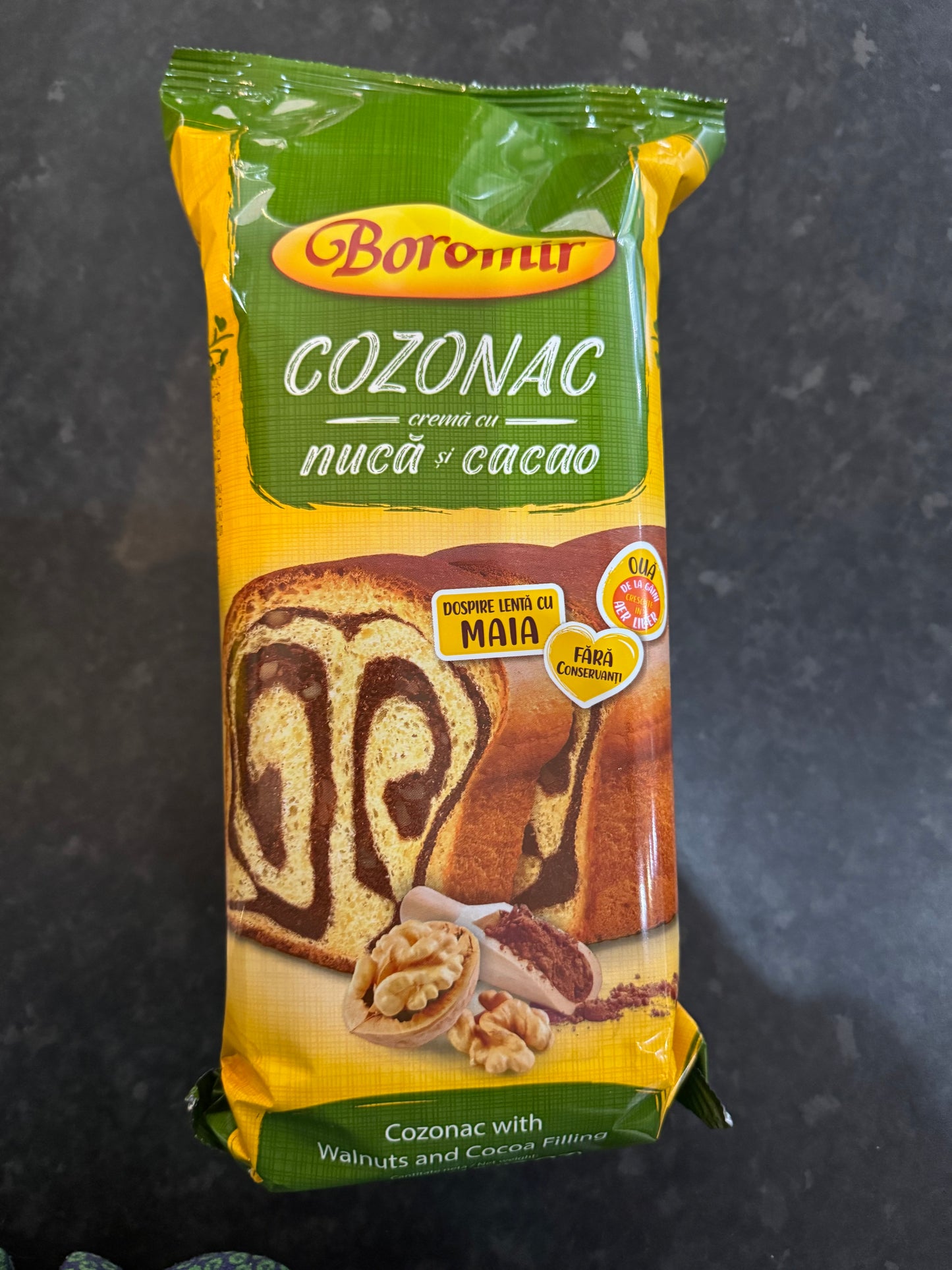 Boromir Cozonac with Walnuts and Cocoa Filling 500g