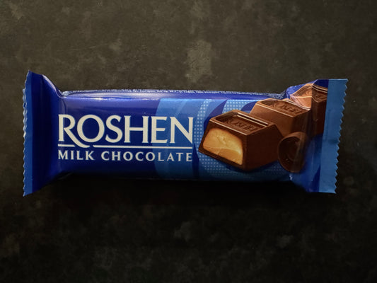 Roshen Crème Brûlée Milk Chocolate Bar 33g