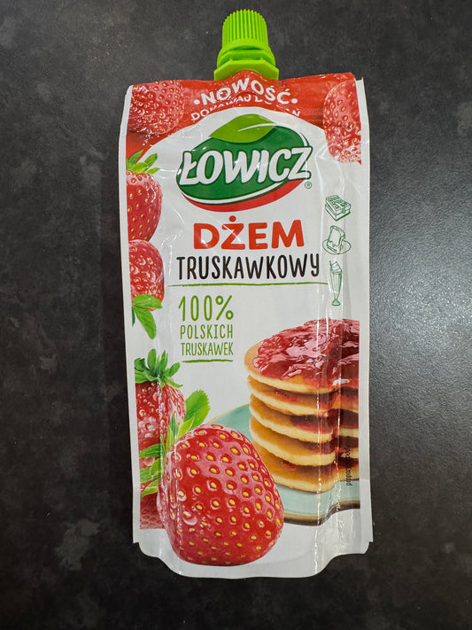 Lowicz Strawberry Jam Pouch 100g