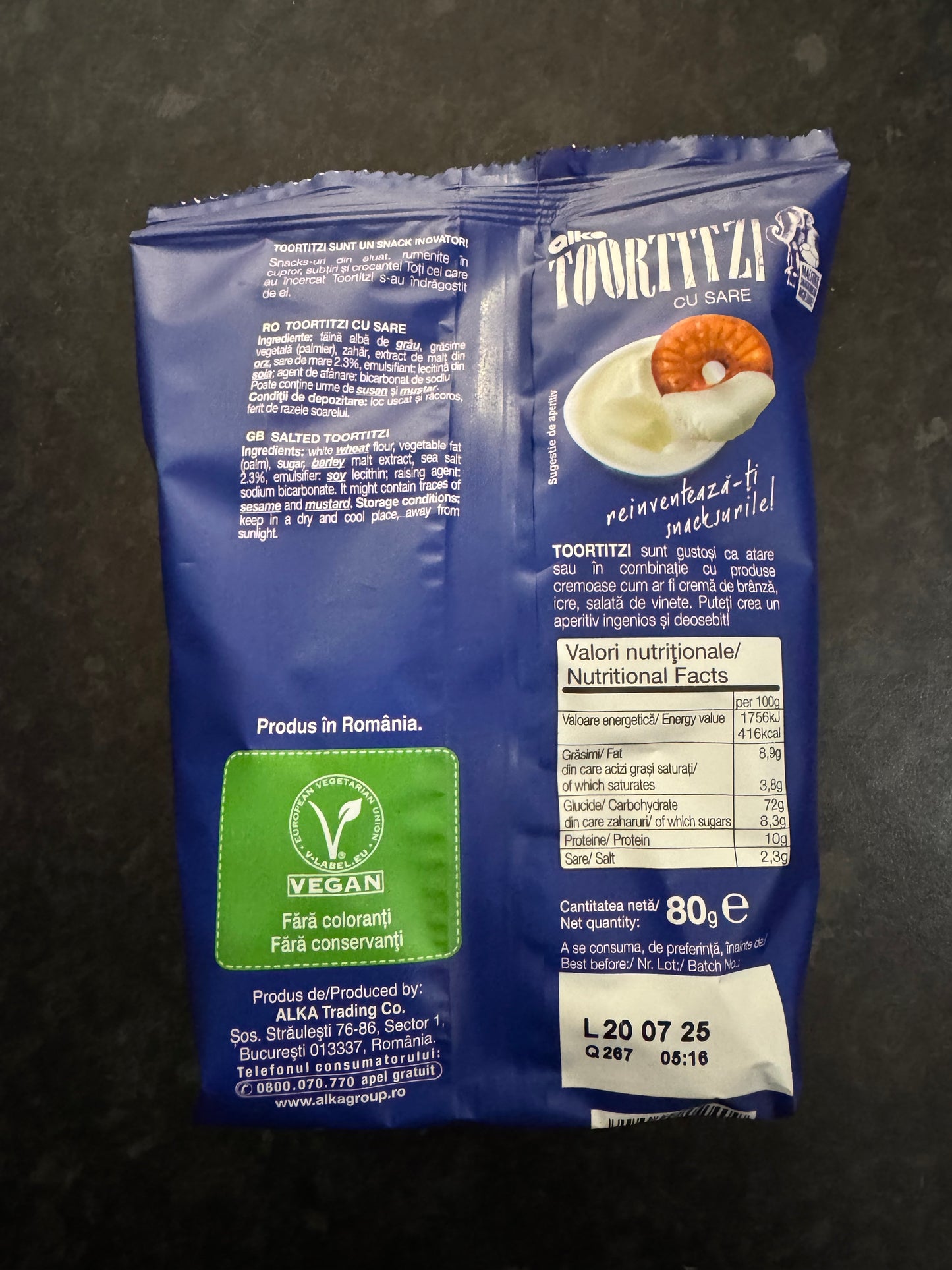 Alka Toortitzi with Salt 80g