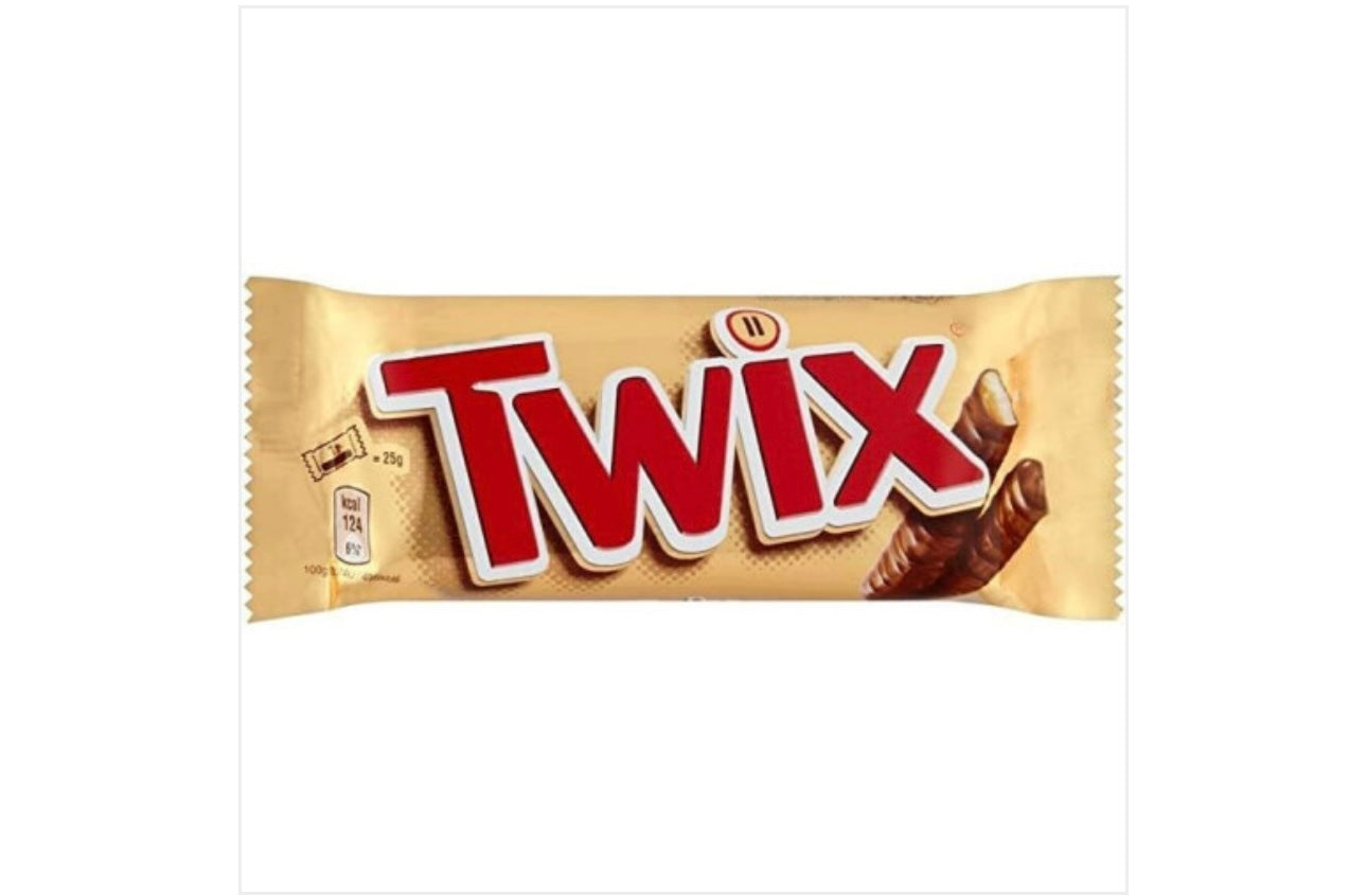 Twix Caramel & Milk Chocolate Fingers Biscuit Snack Bar 50g