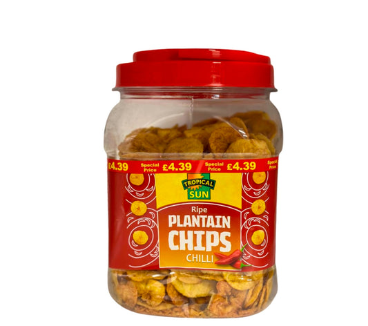 Tropical Sun Chilli Plantain Chips 450g