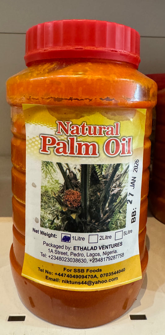 AM Natural Local Palm Oil 1 Litre