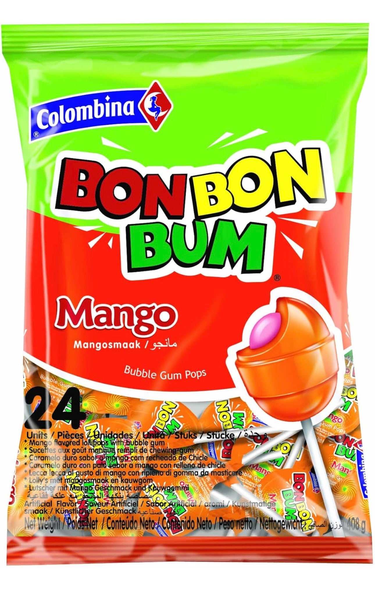 Bon Bon Bum Mango Lollipop