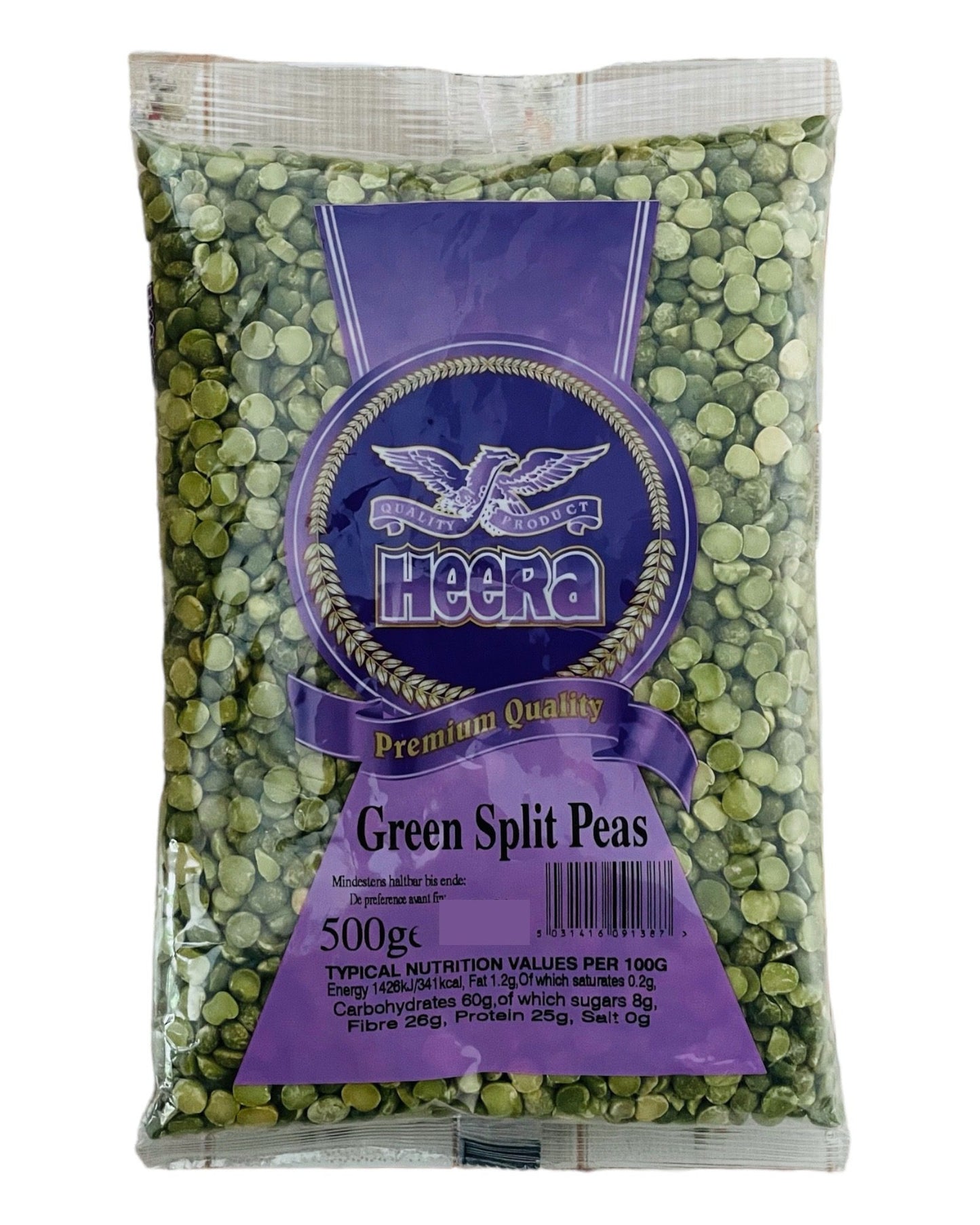 Heera Green Split Peas 500g