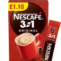 Nescafe 3in1 Instant Coffee 6 x 16g Sachets