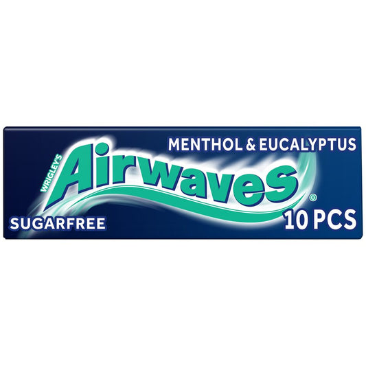 Airwaves Menthol & Eucalyptus Sugarfree Chewing Gum 10 Pieces